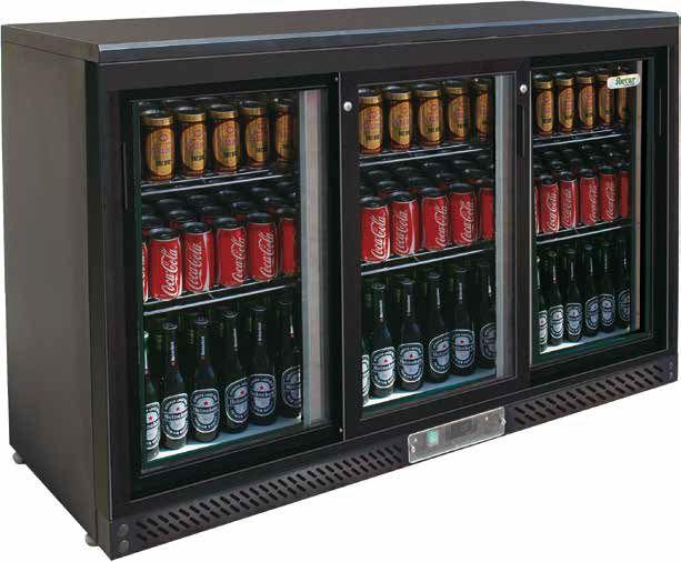 Presklené barové chladničky