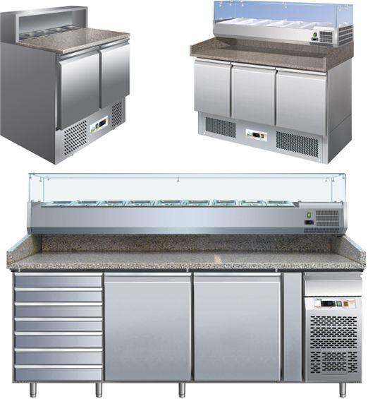 Chladiace stoly pre pizzerie