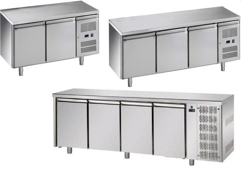 Chladiace a marziace pracovné stoly nerezové