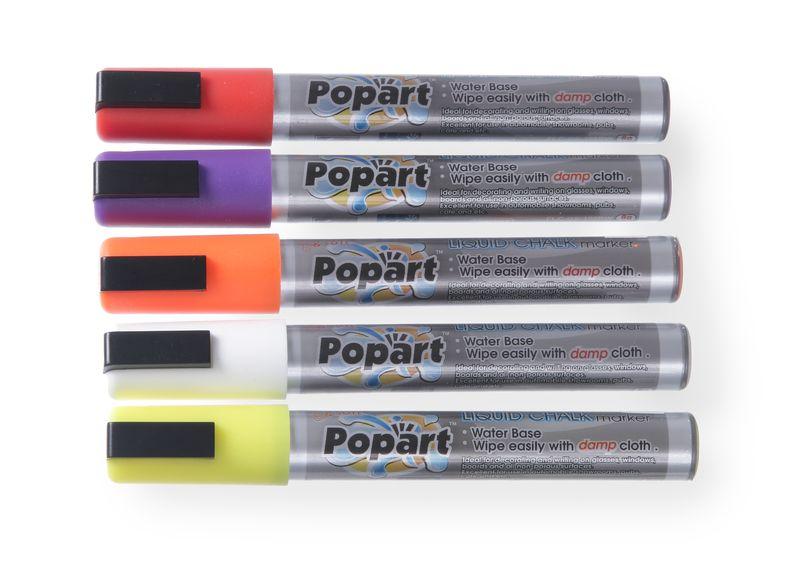 Popisovače na tabuľu šikmý hrot