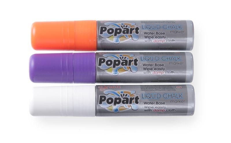 Popisovače na tabuľu rovný hrot