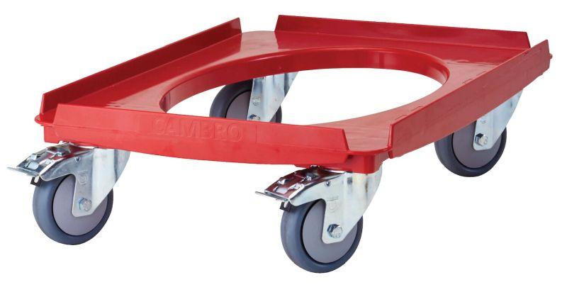 Vozík Camdolly na termoizolačné nádoby Cam GoBox GN 1/1, Cambro, červený