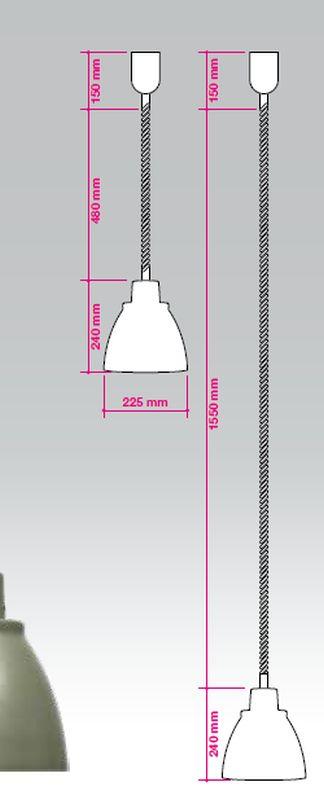 Ohrievacia lampa stropná NB 25 R