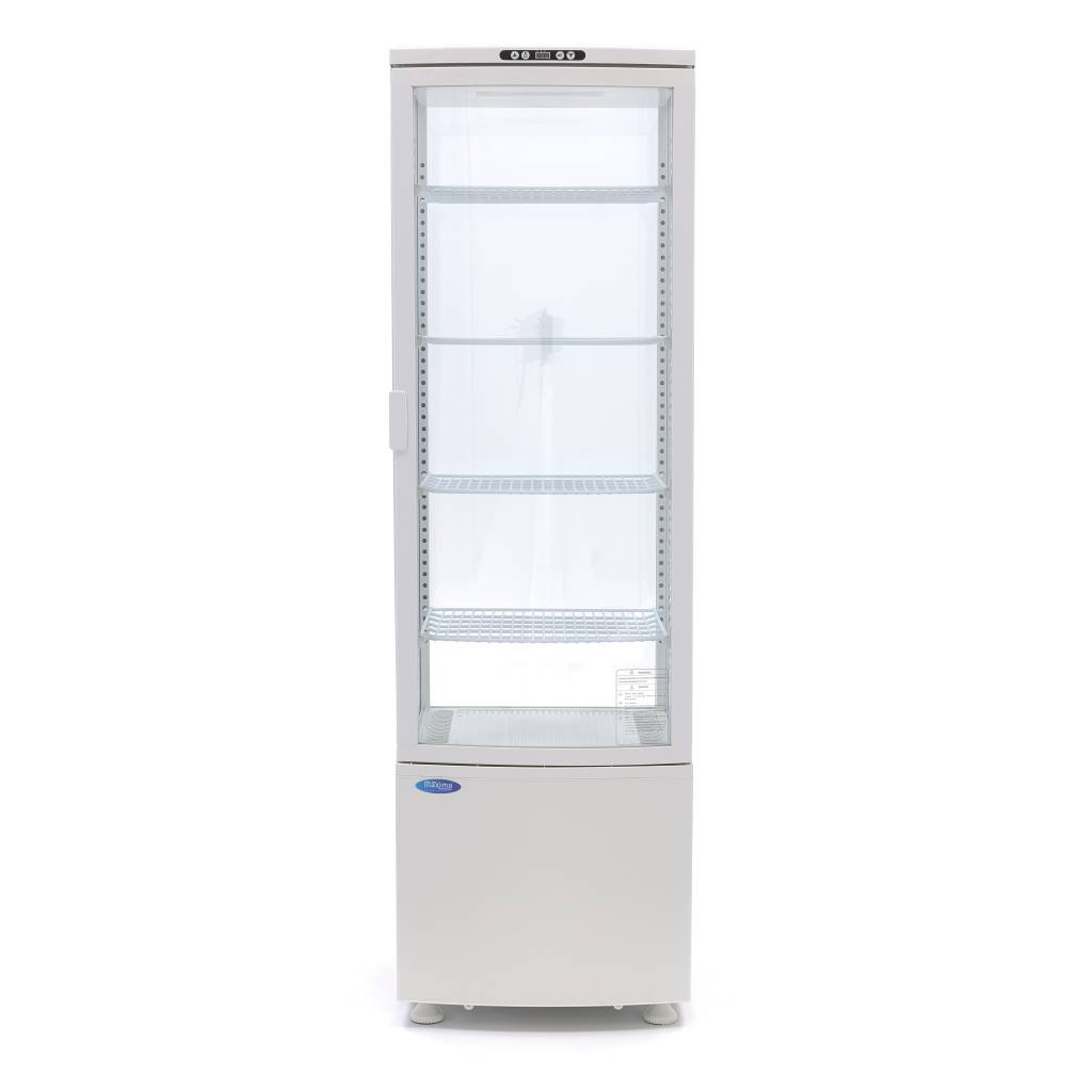 Chladnička s vitrínou 52 cm - 235 l - biela