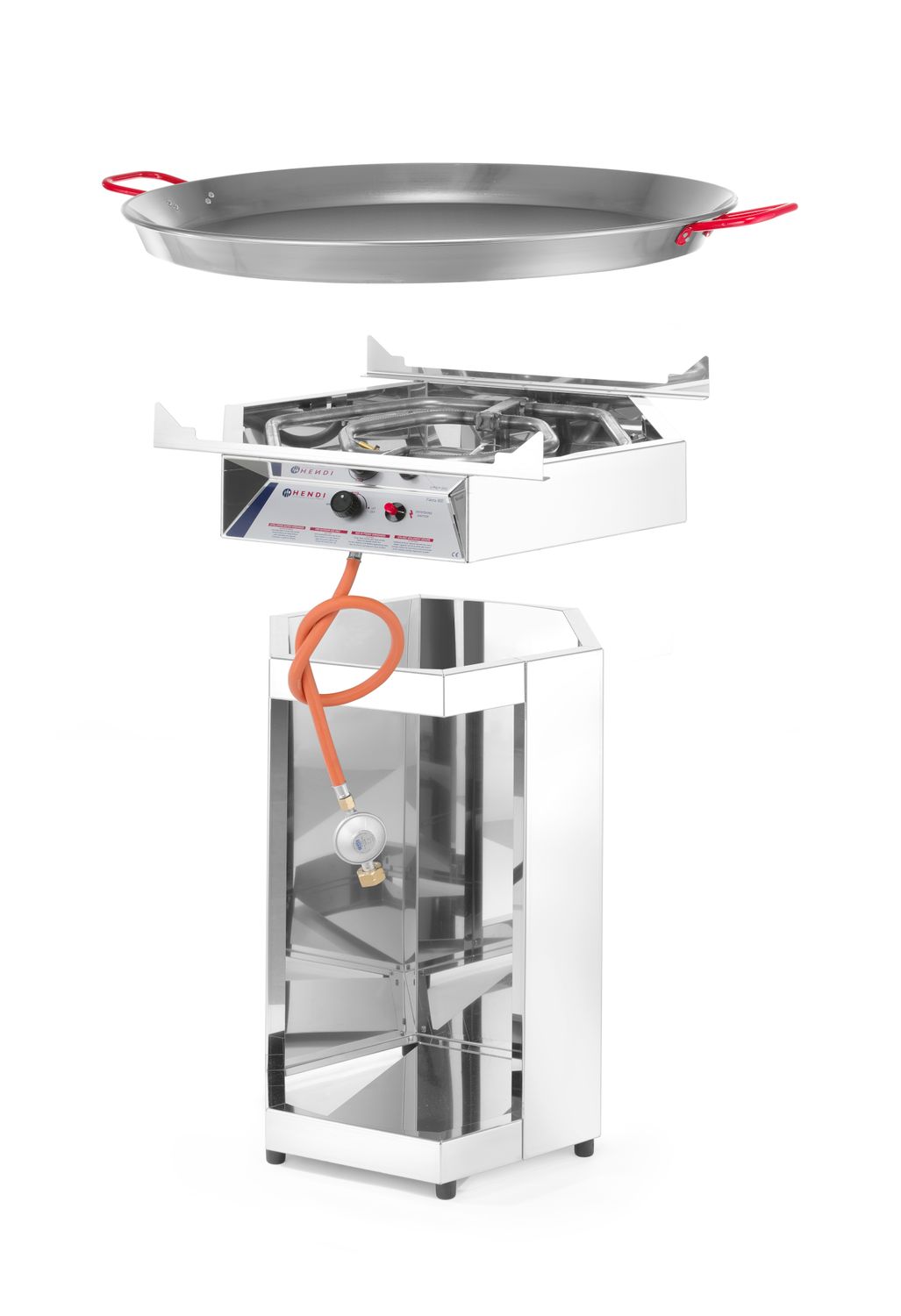 Plynový gril Fiesta 800, HENDI, 7kW, 800x800x(H)900mm 146804