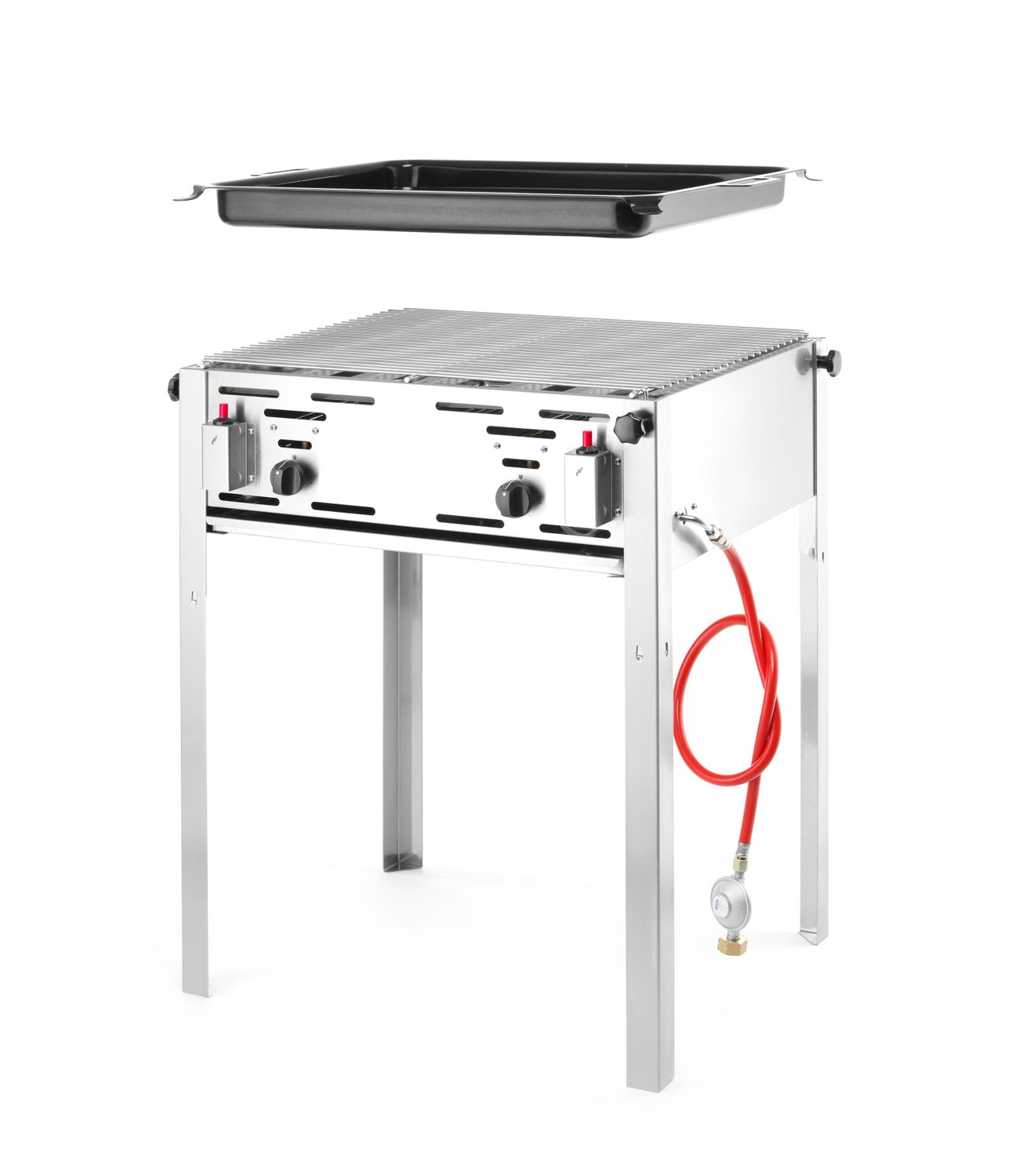 Plynový gril Grill-Master Maxi, HENDI, 11,6kW, 650x540x(H)840mm 154717