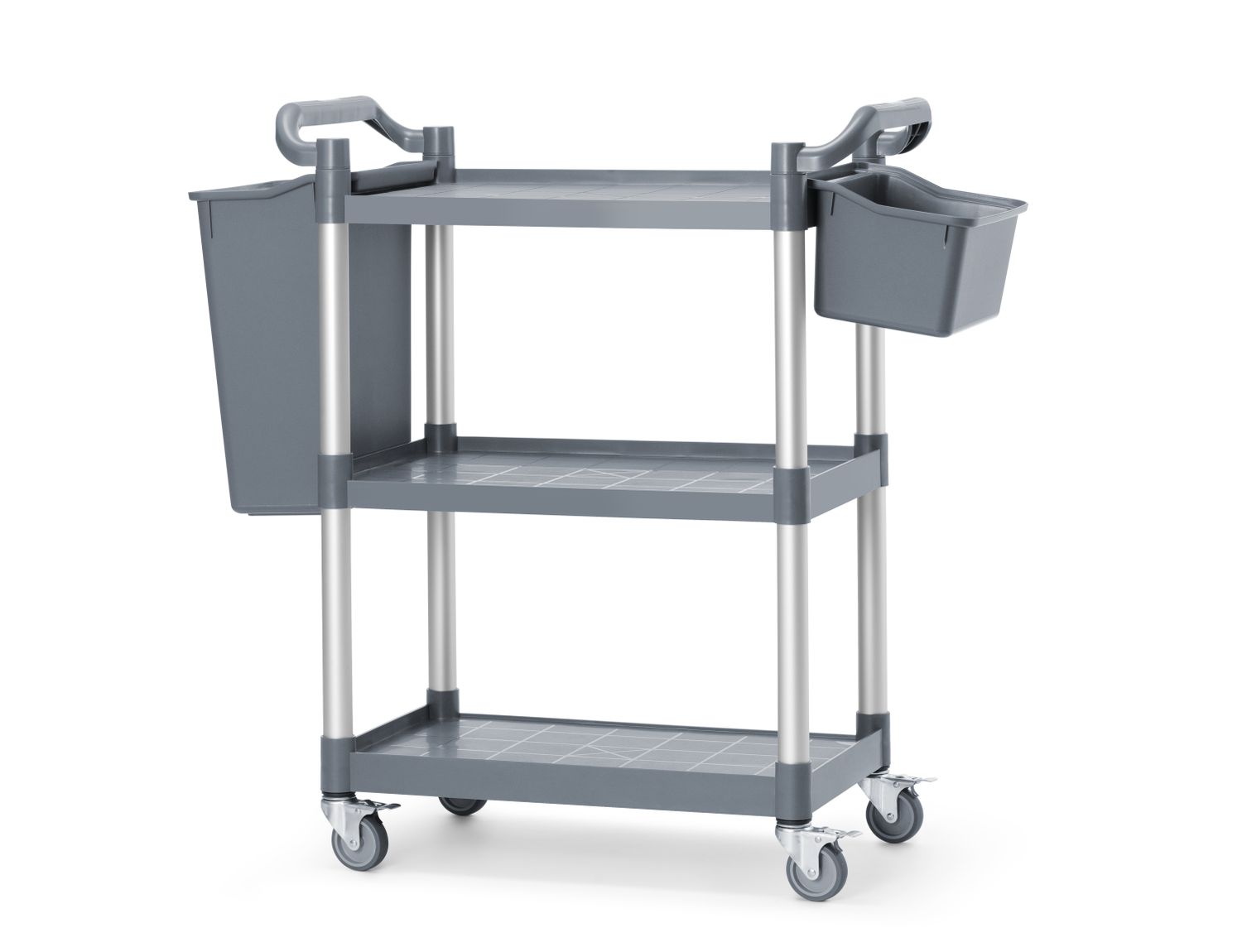 3-obalový polypropylénový servisný vozík, malý, AmerBox, 800x420x(H)945mm polypropylénový 810200