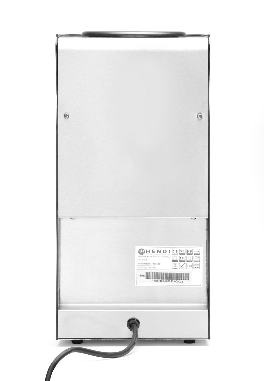 Prekvapkávací kávovar, HENDI, Profi Line, 230V/2020W, 204x400x(H)590mm 208533