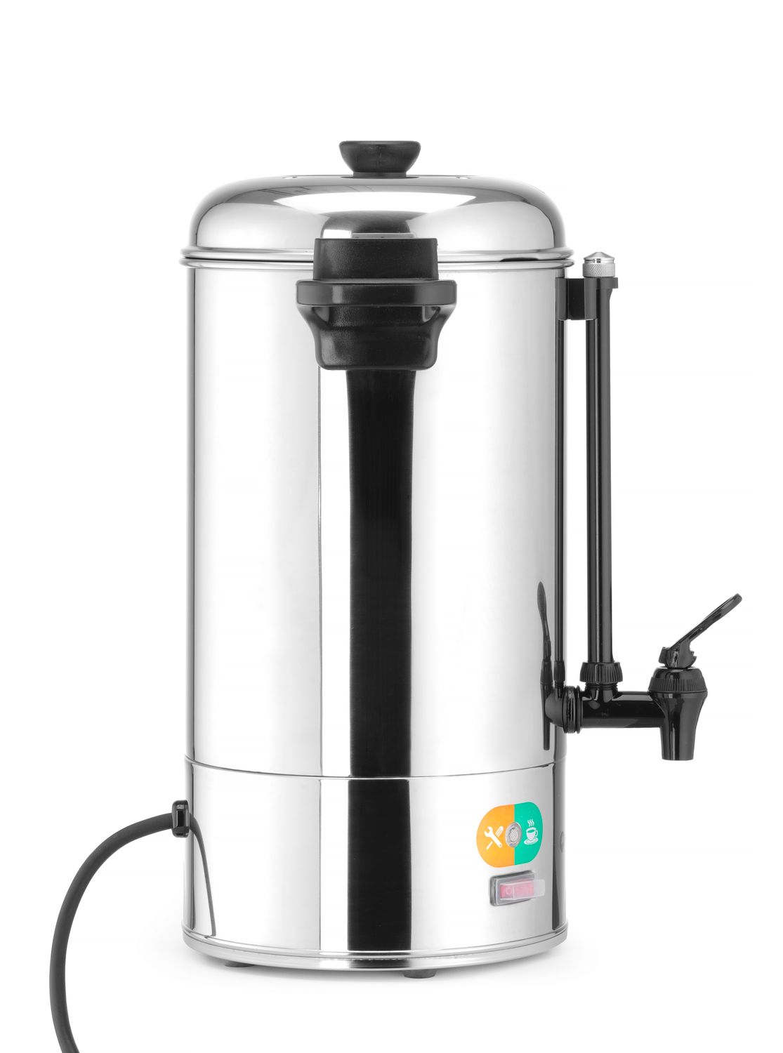 Varič nápojov jednostenný, HENDI, 9L, Strieborná, 230V/2200W, 370x332x(H)472mm 209882