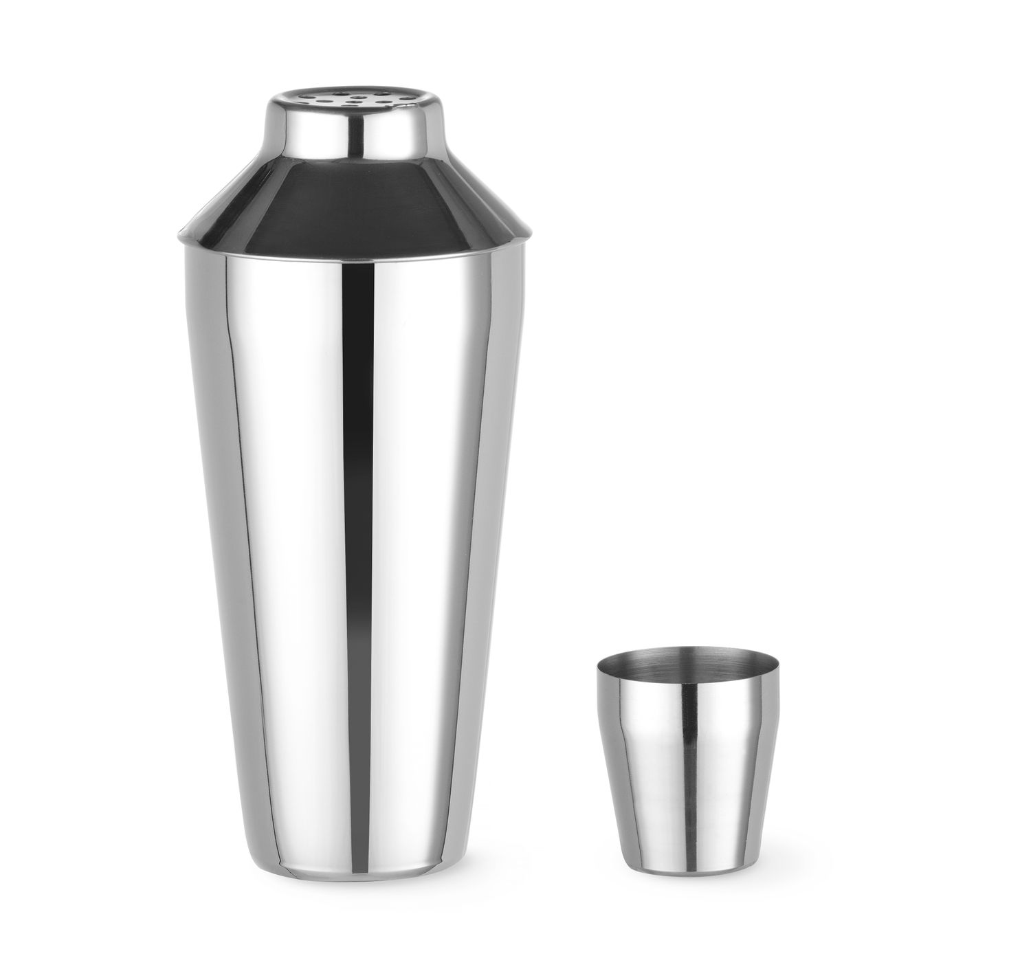 3-dielny Cobblerov shaker, BarUp, 0,75L, ⌀90x(H)255mm kónický 593035