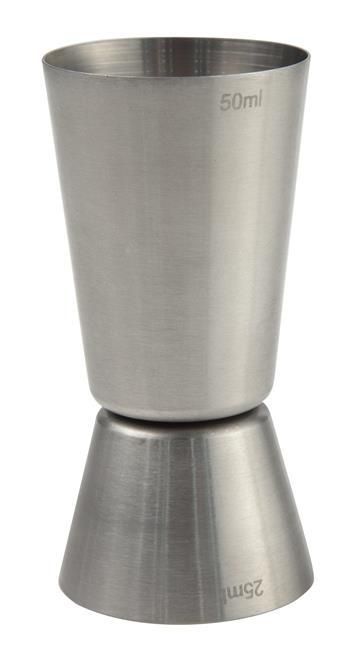 Barmanská mierka - jigger 25/50 ml, BarUp, ⌀43x(H)85mm 596722