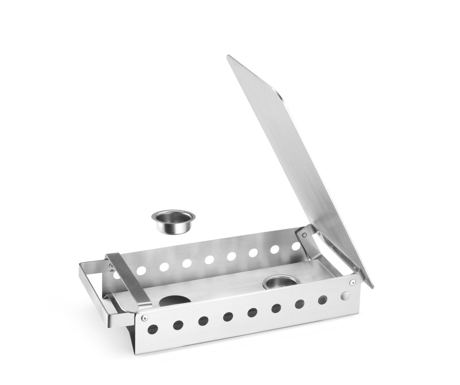 Ohrievač jedál s 2 držiakmi na sviečky, HENDI, 330x180x(H)65mm 463000