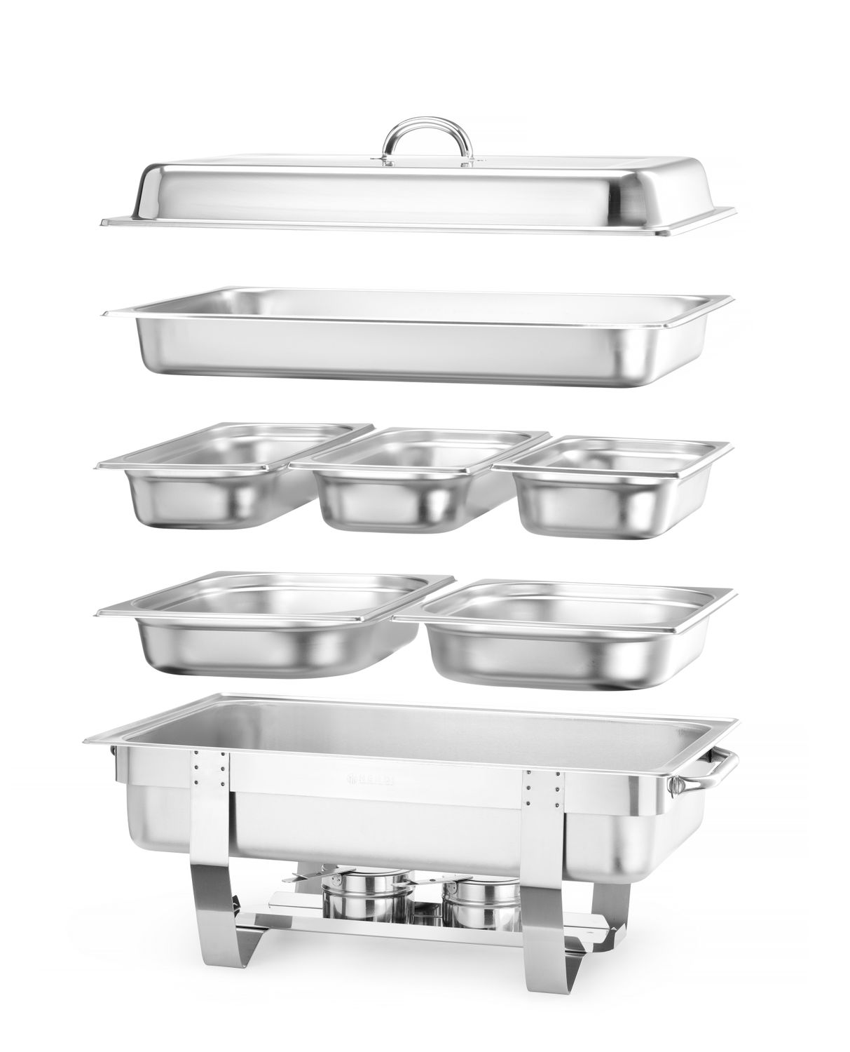 Ohrievač na cestoviny tabuľka na stôl - 2 kusy GN 1/1 satinovaný, HENDI, Kitchen Line, 585x385x(H)315mm KitchenLine 471050