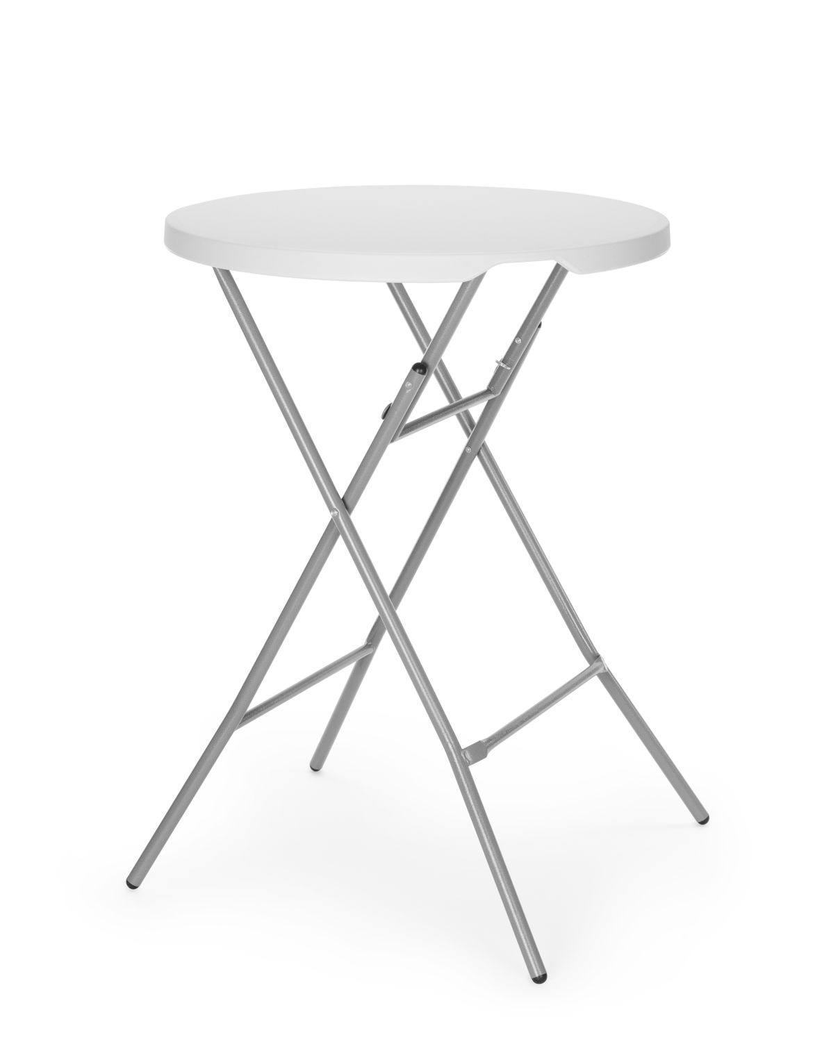 Barový stôl, AmerBox, max. zaťaženie 80 kg., Biela, ⌀800x(H)1100mm guľatý 810958