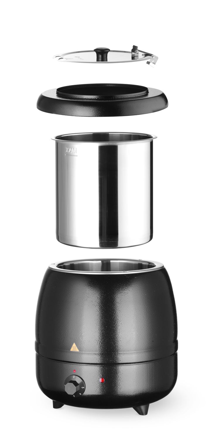 Kotlík na polievku, HENDI, Kitchen Line, 8L, Čierna, 230V/400W, ⌀330x(H)363mm 860083