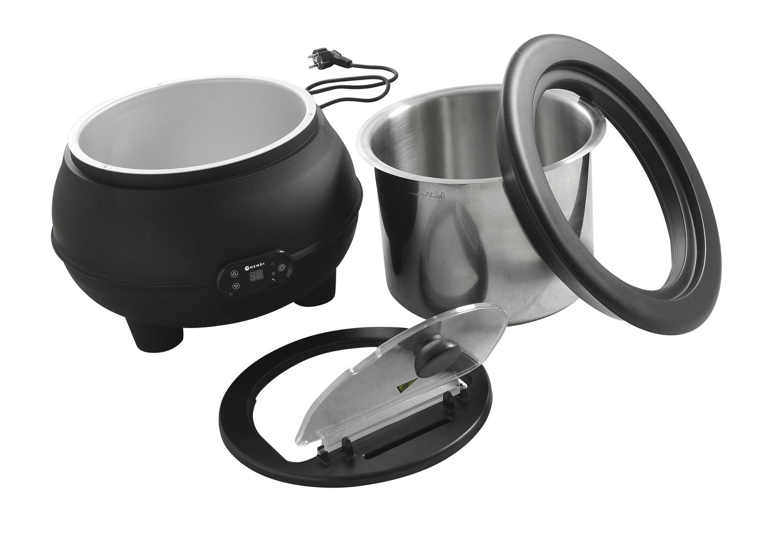 Kotlík na polievku, HENDI, 8L, 230V/450W, ⌀370x(H)316mm Elektrický 860502