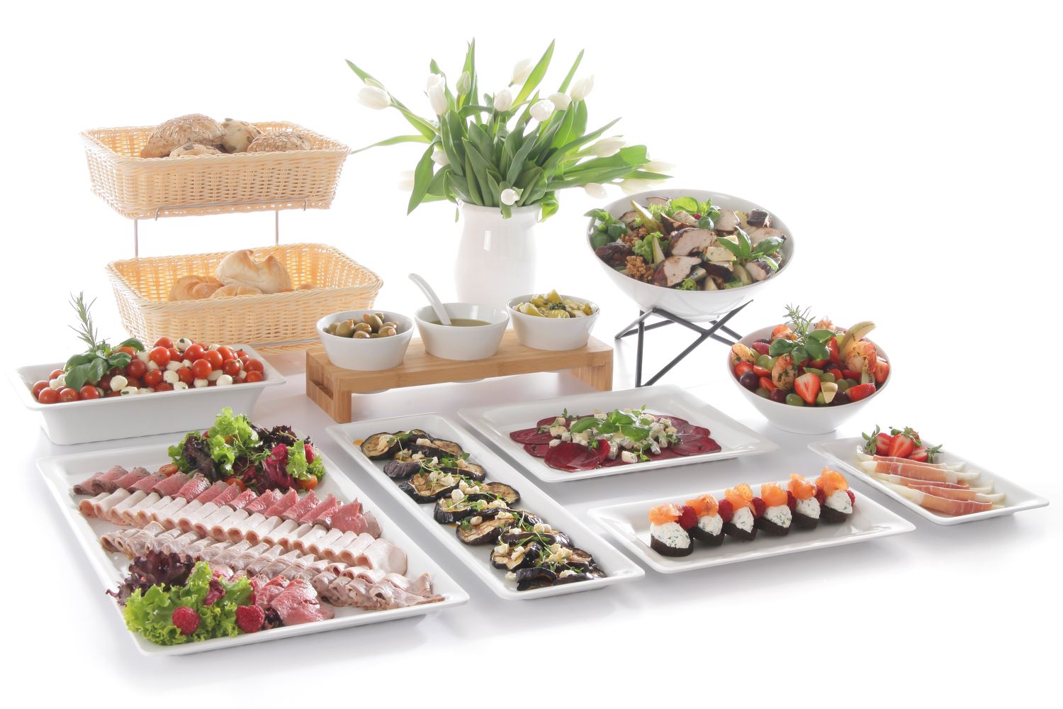 Porcelánový bufetový podnos GN, HENDI, GN 1/1, 530x325x(H)20mm 530x325x20(v)mm, Kód: 566008