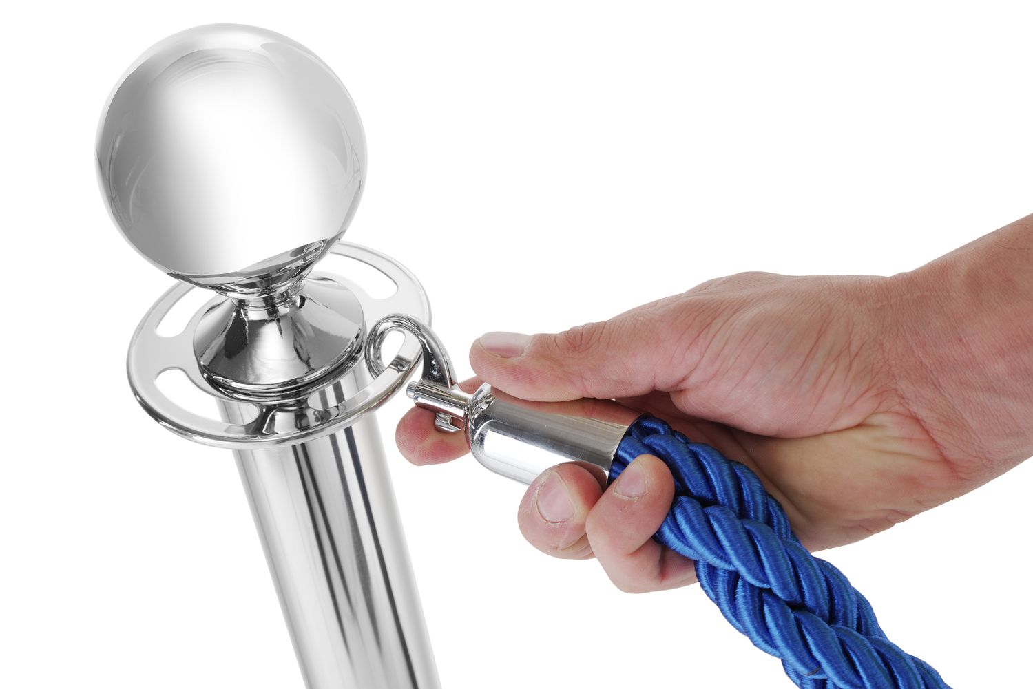 Chrómovaný bariérový stĺpik striebornej farby, ø360x(H)1010mm Hendi 810392