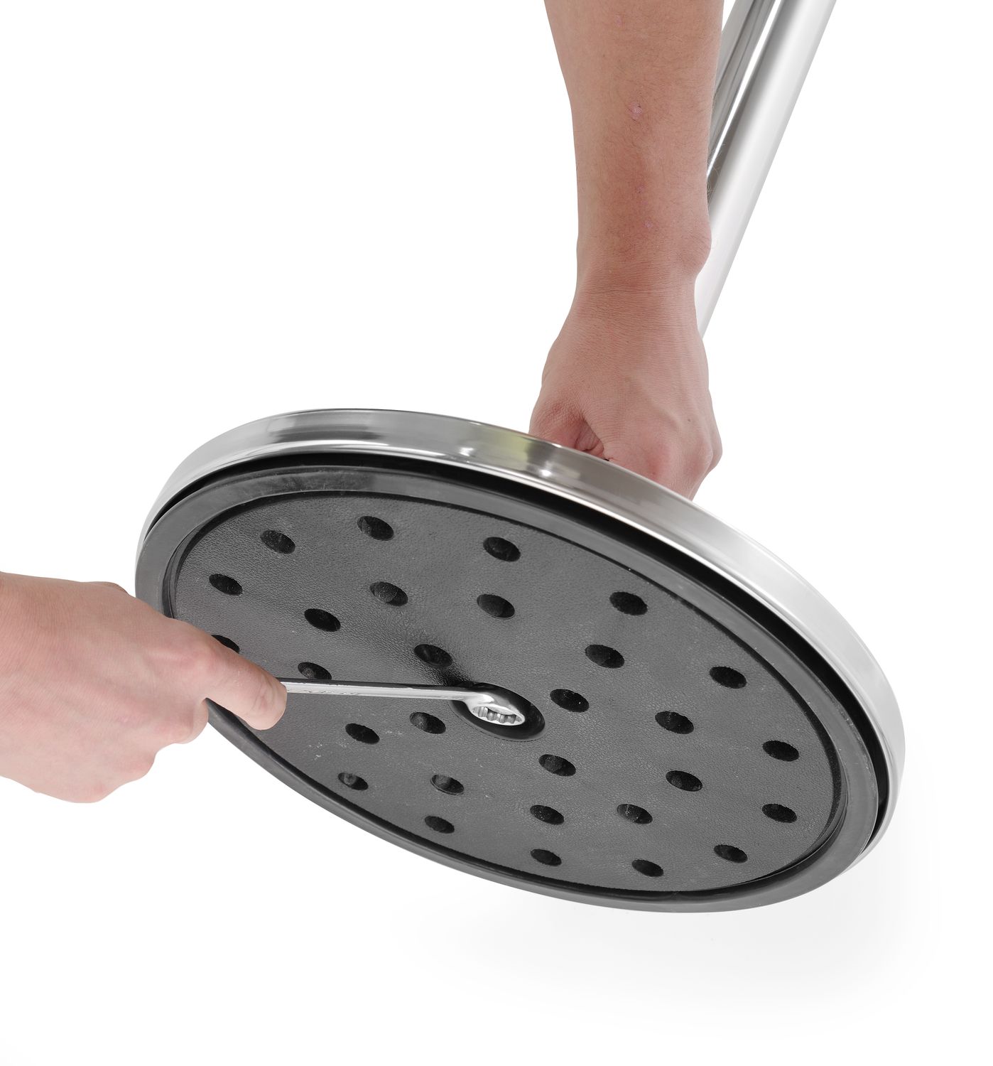 Chrómovaný bariérový stĺpik striebornej farby, ø360x(H)1010mm Hendi 810392