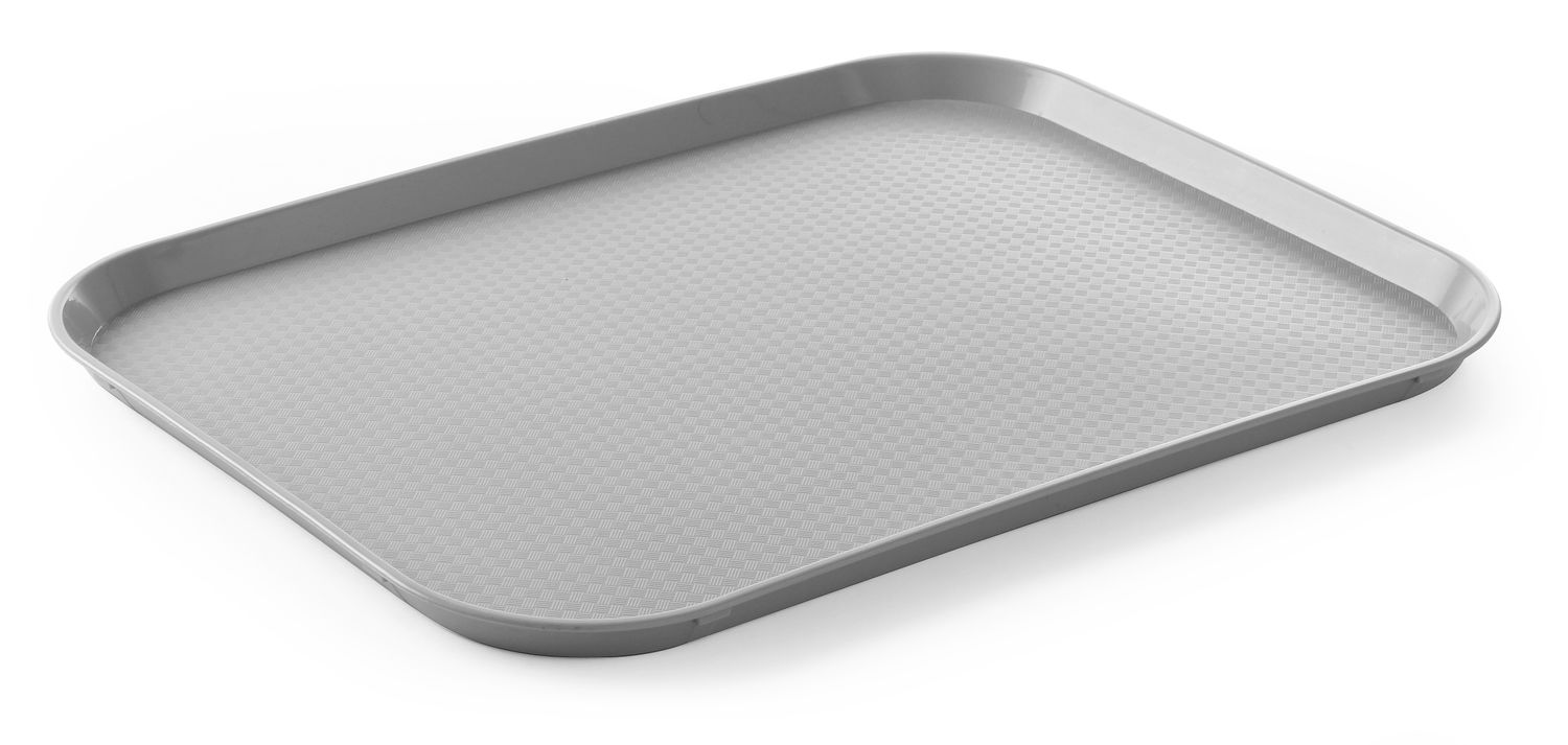 Polypropylénový podnos Fast Food – veľký, HENDI, Svetlošedá, 350x450x(H)20mm Svetlošedá, 350x450x(H)20mm,
