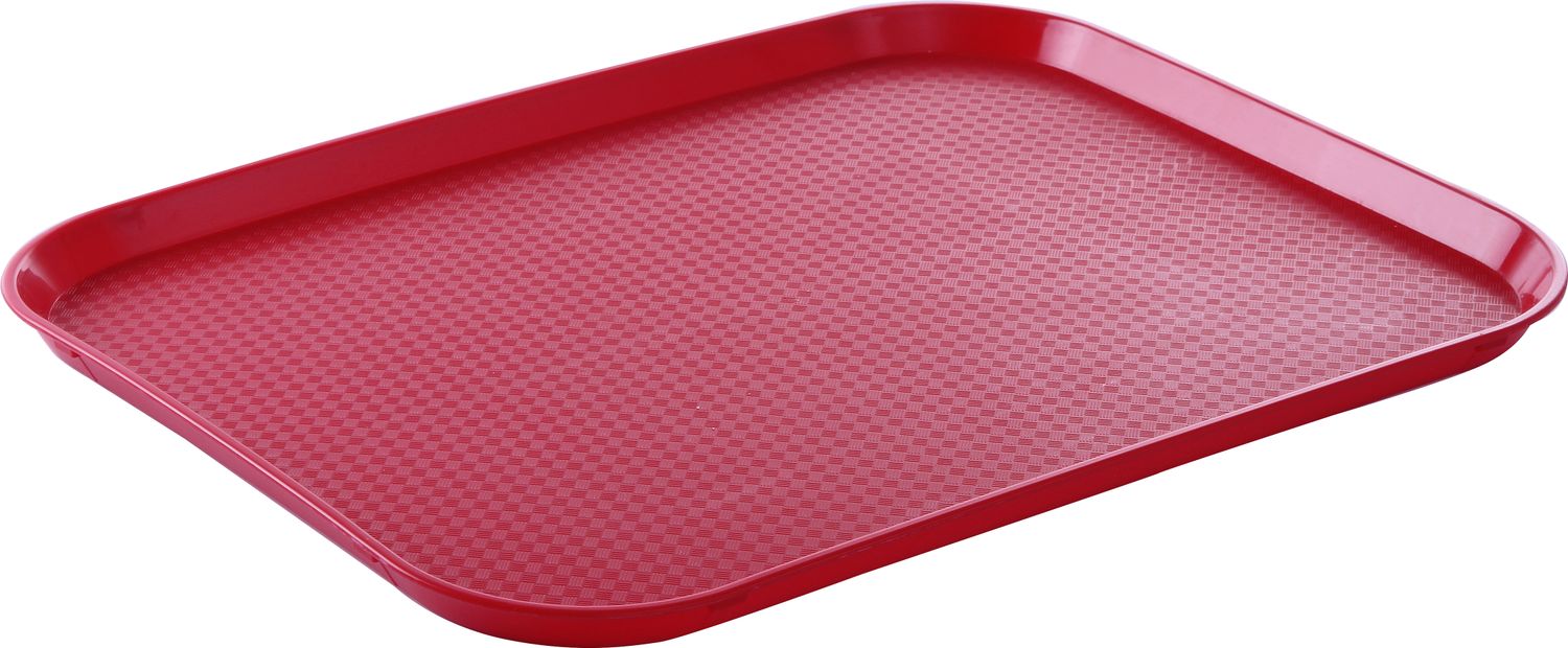 Polypropylénový podnos Fast Food – veľký, HENDI, Červená, 350x450x(H)20mm Červená, 350x450x(H)20mm
