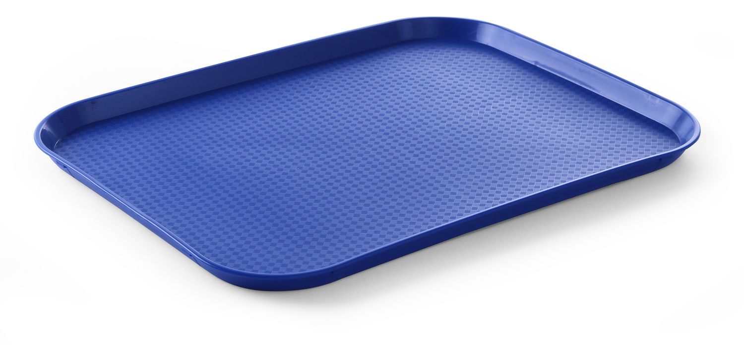 Polypropylénový podnos Fast Food – veľký, HENDI, Modrá, 350x450x(H)20mm Modrá, 350x450x(H)20mm