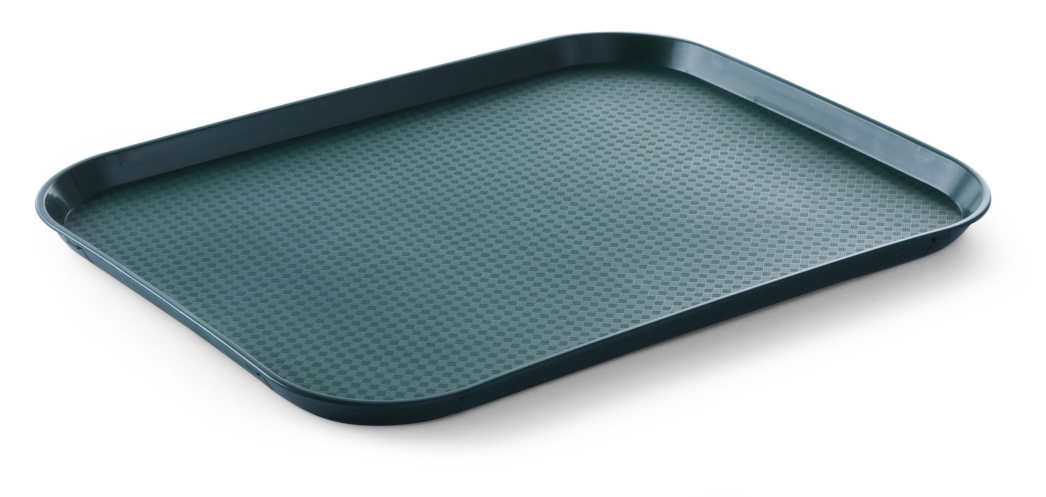 Polypropylénový podnos Fast Food – veľký, HENDI, Zelená, 350x450x(H)20mm Zelená, 350x450x(H)20mm