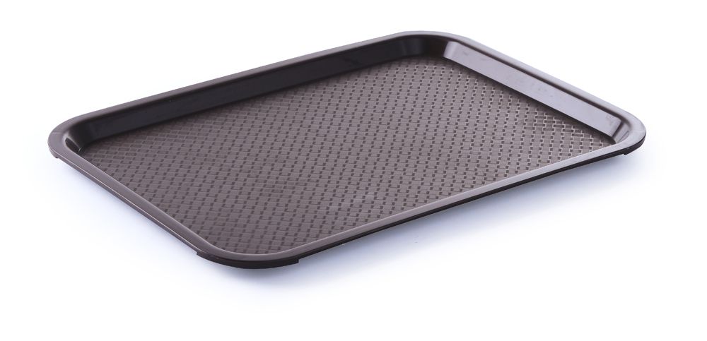 Polypropylénový podnos Fast Food – veľký, HENDI, Hnedá, 350x450x(H)20mm Hnedá, 350x450x(H)20mm