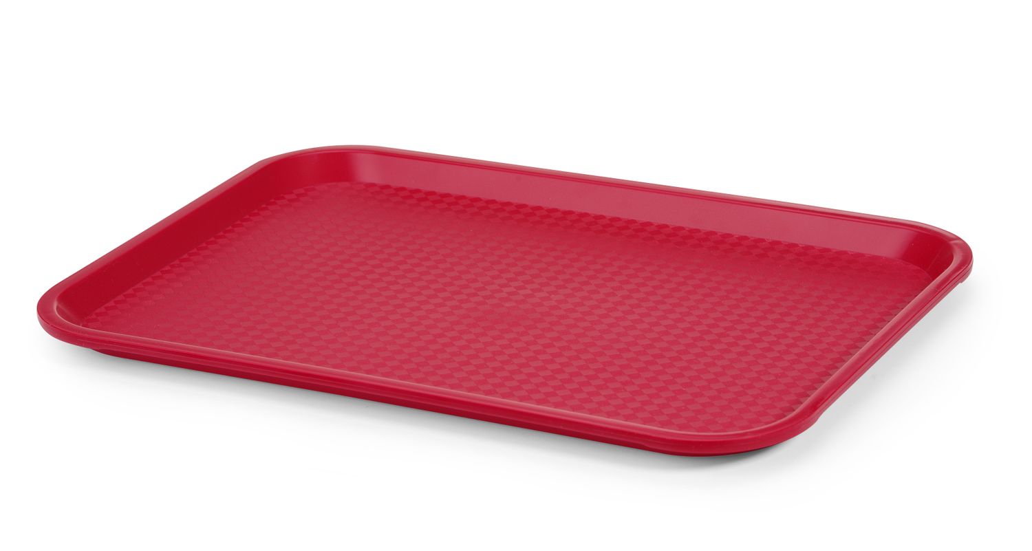 Polypropylénový podnos Fast Food – stredný, HENDI, Červená, 305x415x(H)20mm Červená, 305x415x(H)20mm