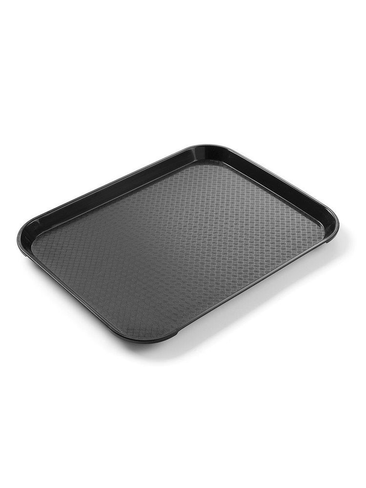 Polypropylénový podnos Fast Food – malý, HENDI, Čierna, 265x345x(H)20mm Čierna, 265x345x(H)20mm