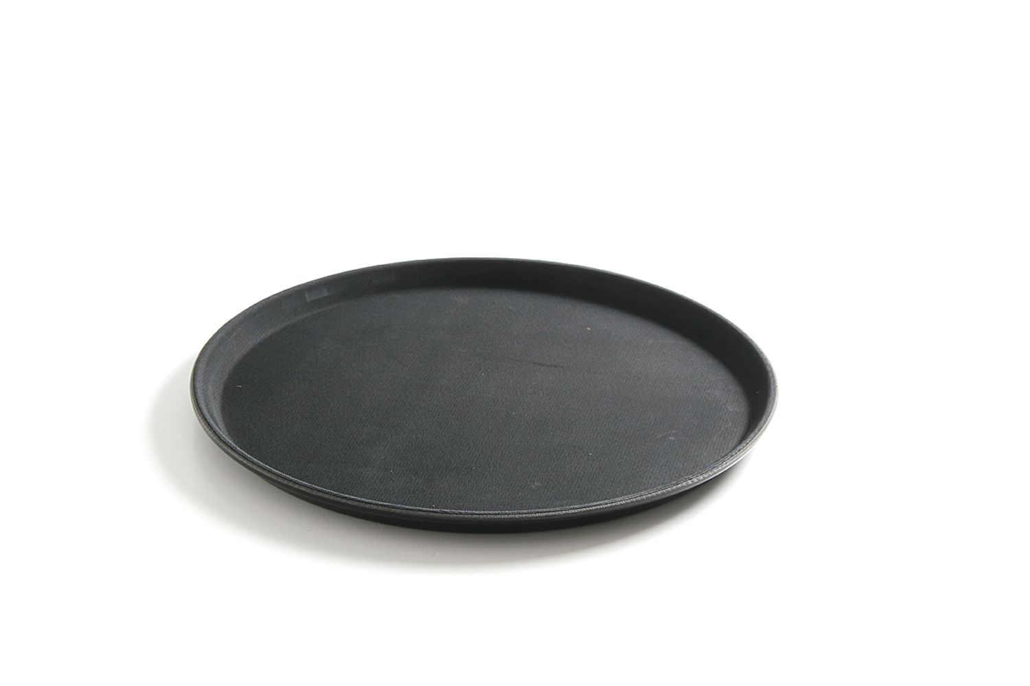 Polypropylénový servírovací podnos, protišmykový, guľatý, čierny, HENDI, ⌀410x(H)20mm Ø410x20 mm, 878149