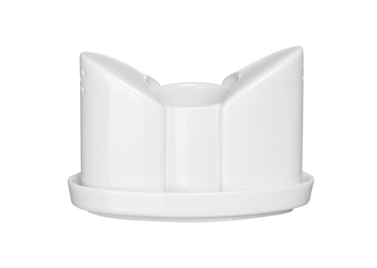 Súprava koreničiek, HENDI, 3 dielny korenie, soľ a špáradlá, 125x54x(H)90mm porcelánové 786420