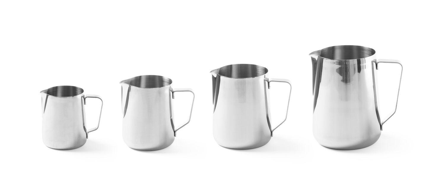 Džbán na napenenie mlieka a výrobu cappuccina, HENDI, 0,35L, ⌀76x(H)93mm 0,35 Lt,, Kód: 451502