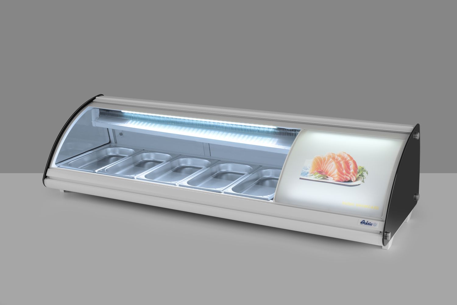 Vitrína na Sushi 5x GN 1/3, Arktic, 230V/160W, 1307x445x(H)327mm 233757
