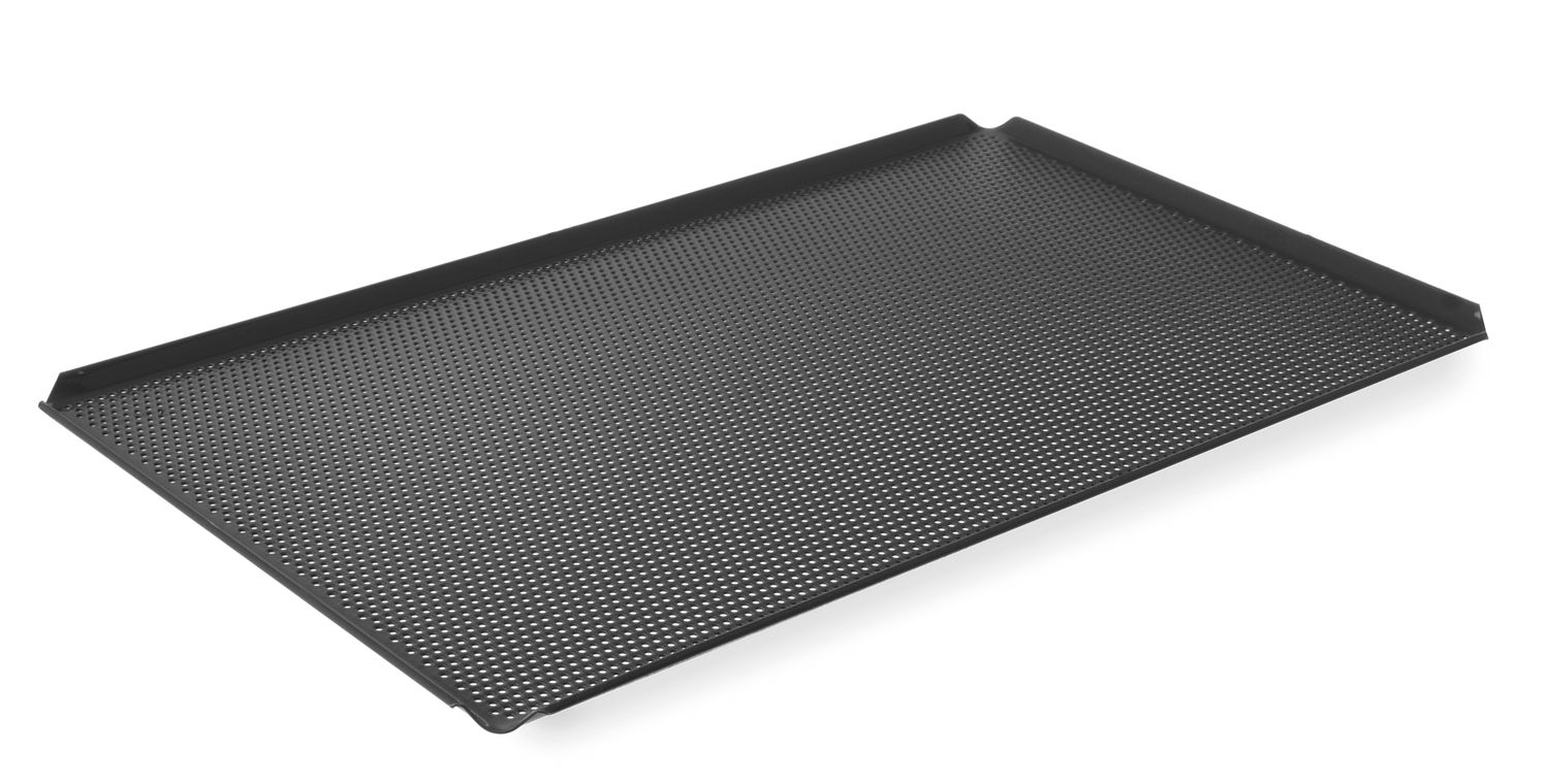 Perforovaný plech na pečenie GN 1/1 – 4 steny, HENDI, 530x325x(H)10mm GN 1/1 808405
