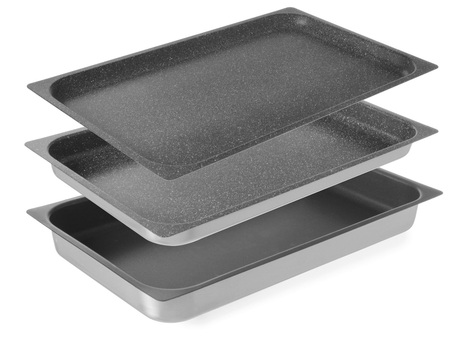 Hliníková nádoba GN 1/1 s nepriľnavým povlakom, HENDI, GN 1/1, 530x325x(H)40mm GN1/1-40. Kód: 805541