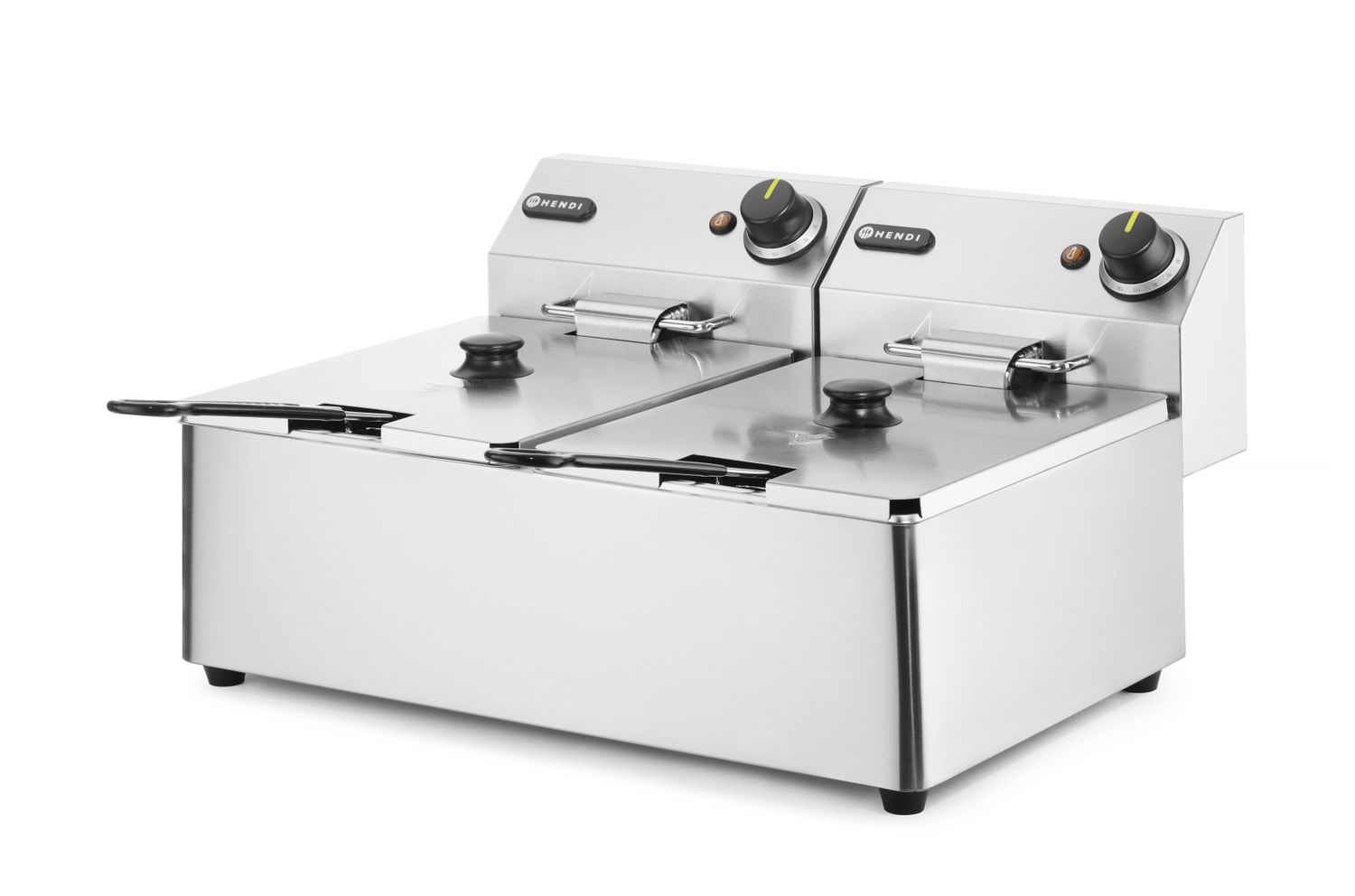 Fritéza Kitchen Line - 2x 6L, HENDI, Kitchen Line, 12L, 230V/6600W, 550x430x(H)305mm Hendi 205853