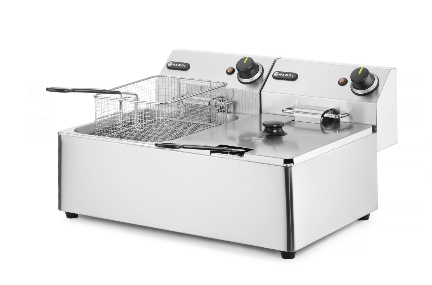 Fritéza Kitchen Line - 2x 6L, HENDI, Kitchen Line, 12L, 230V/6600W, 550x430x(H)305mm Hendi 205853