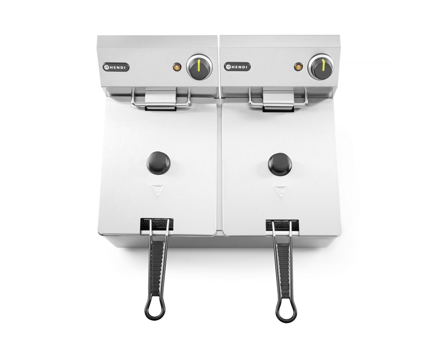 Fritéza Kitchen Line - 2x 6L, HENDI, Kitchen Line, 12L, 230V/6600W, 550x430x(H)305mm Hendi 205853