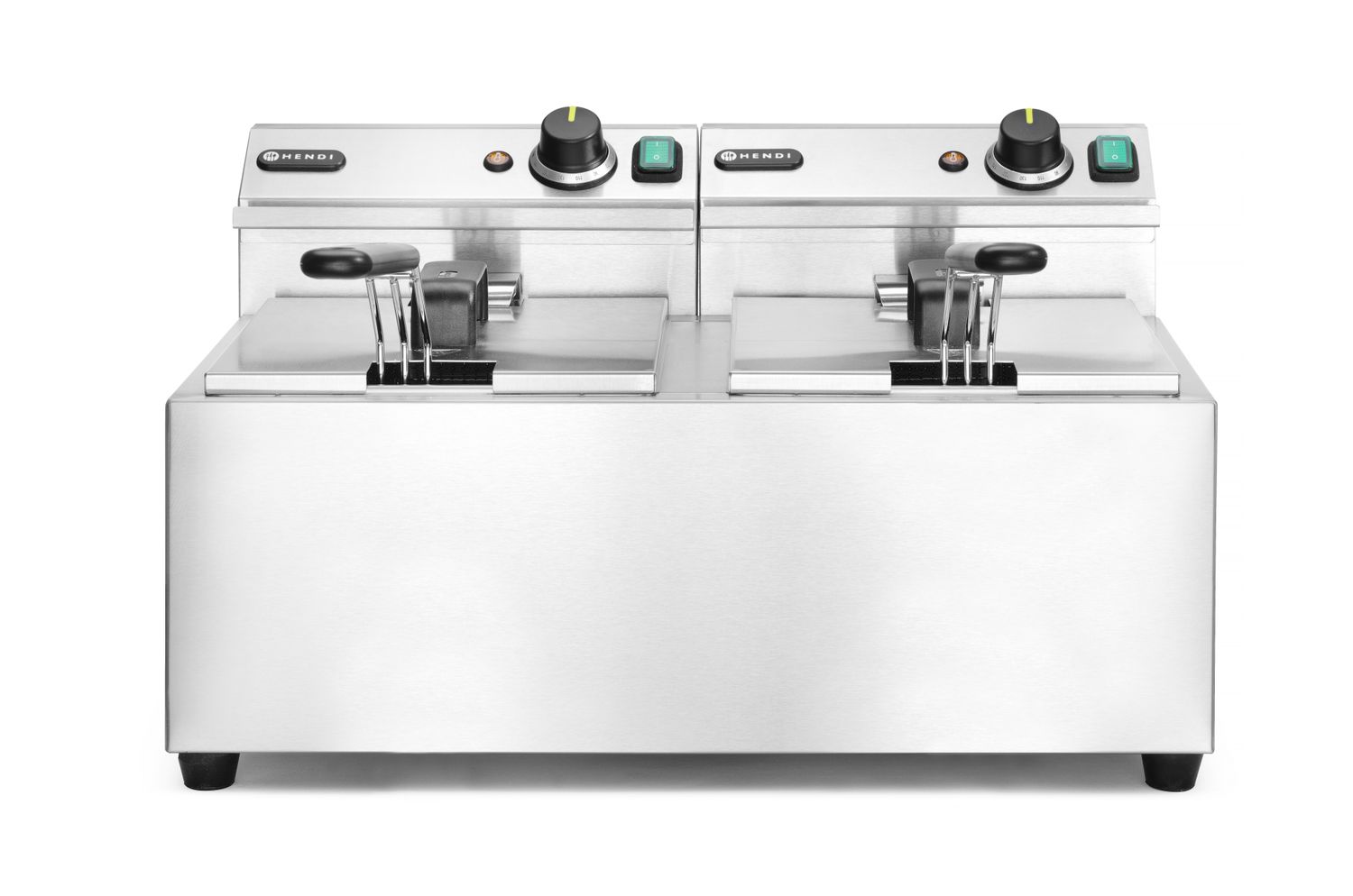 Manuálna fritéza Profi Line, 2× 8 l, HENDI, Profi Line, 16L, 230V/7000W, 605x460x(H)369mm Hendi 207307