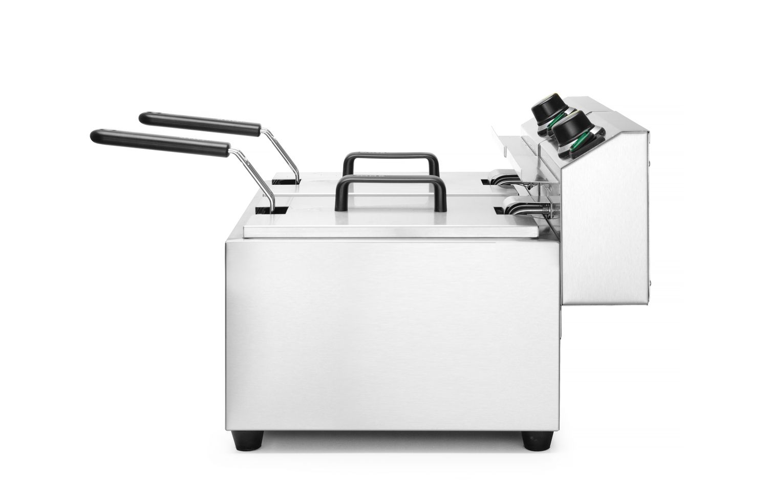 Manuálna fritéza Profi Line, 2× 8 l, HENDI, Profi Line, 16L, 230V/7000W, 605x460x(H)369mm Hendi 207307
