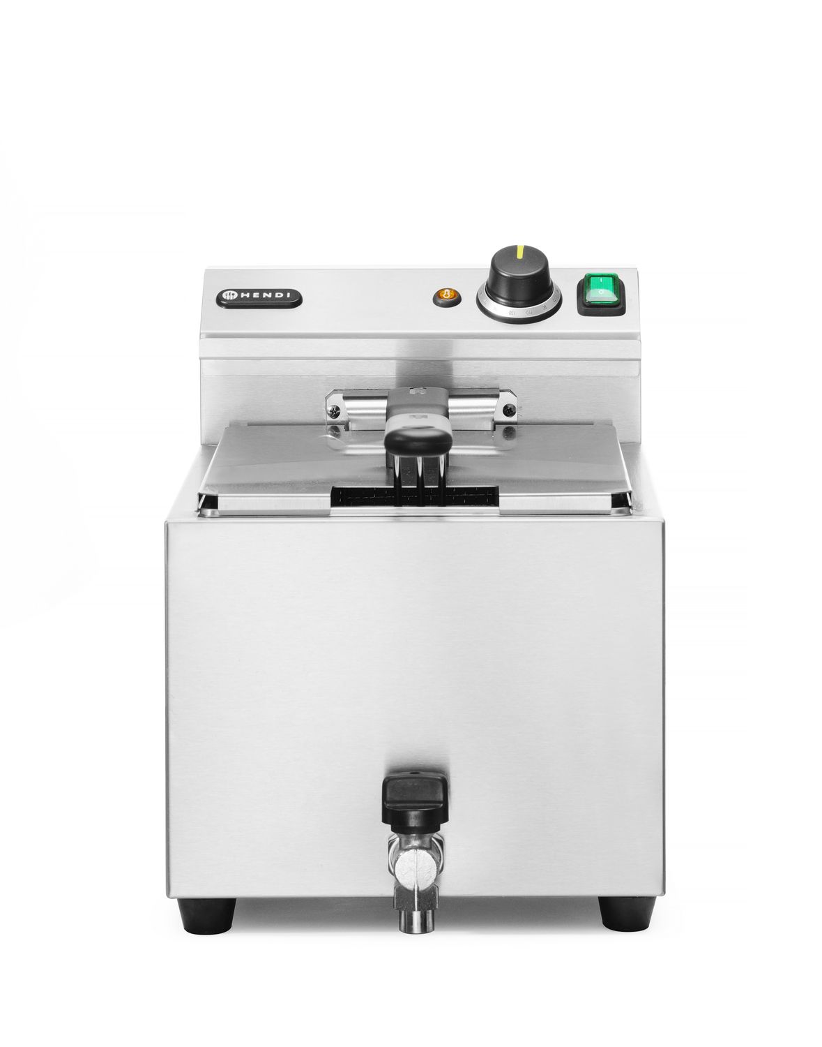 Profi Line Hĺbková Fritéza XL s vypúšťacím kohútikom, manuálna, 10 l, 400 V, HENDI, Profi Line, 10L, 400V/6600W, 300x680x(H)420mm Profi Line, Kód 209424