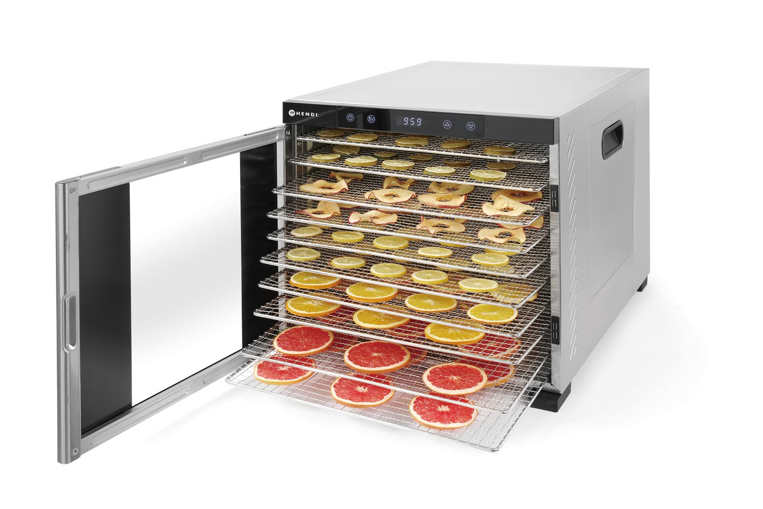 Sušička potravín, HENDI, Profi Line, 10 zásobníkov, 230V/1000W, 430x550x(H)416mm 229026