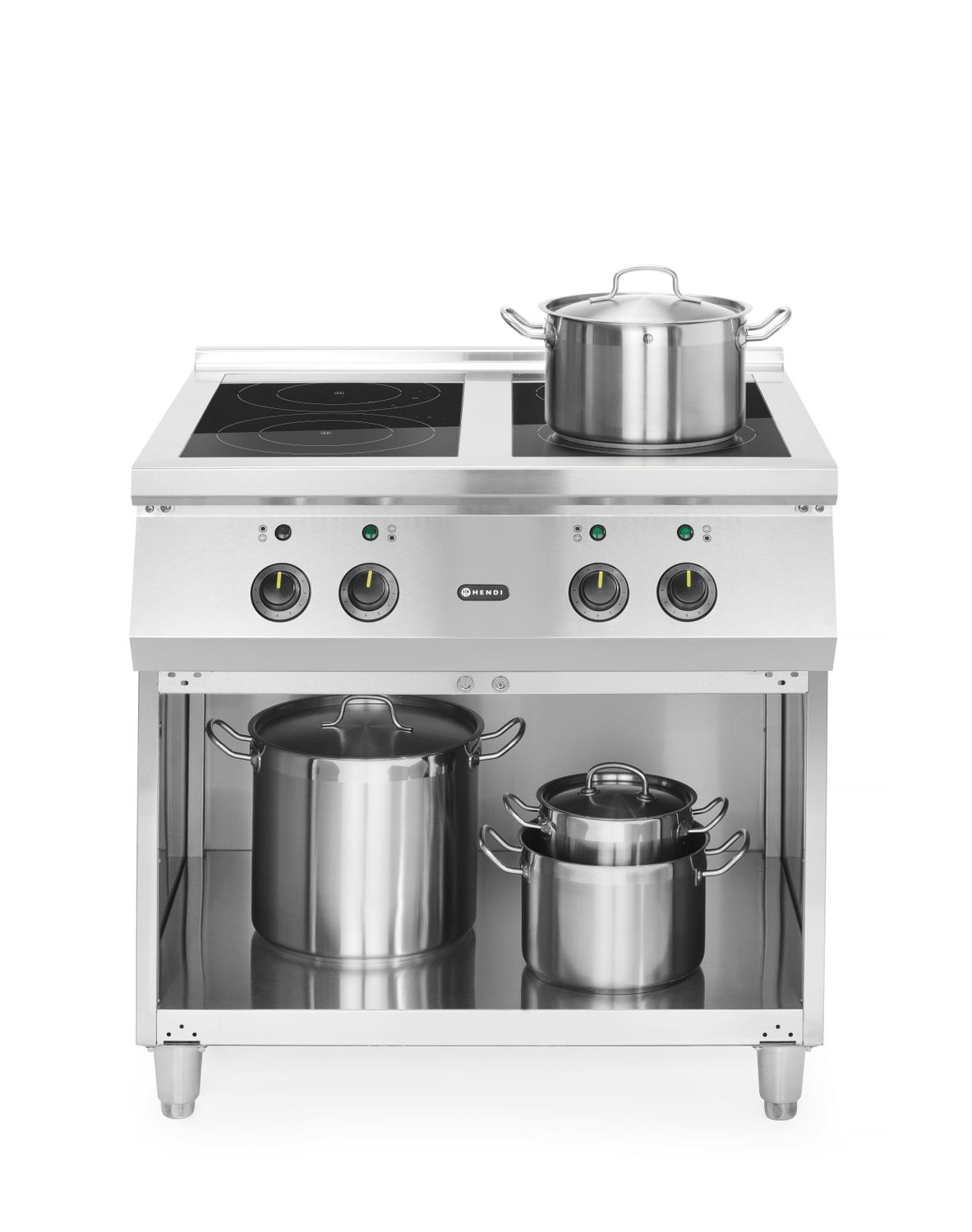Indukčný varič so 4 varnými zónami, HENDI, 400V/17000W, 800x720x(H)854mm Kod: 237687
