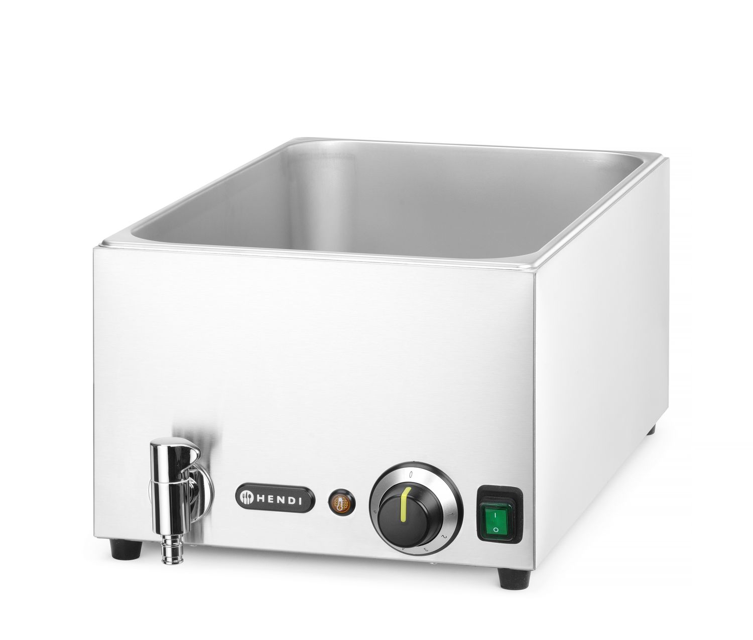 Ranger Ohrievač Bain-Marie s odtokovým kohútikom, HENDI, GN 1/1, 230V/1000W, 576x334x(H)241mm 238912