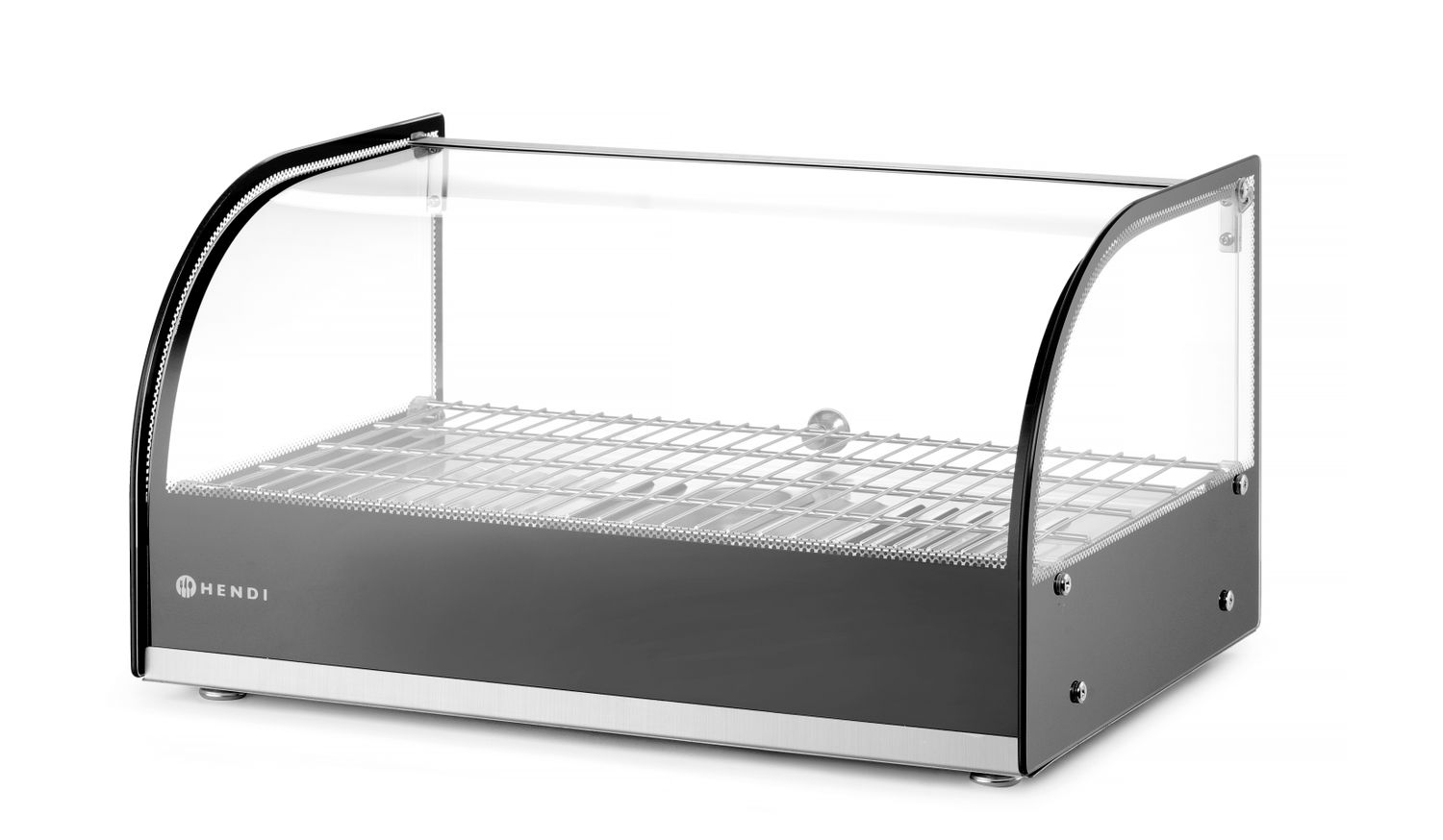 Vyhrievaný pultový displej, HENDI, jedno úrovňová, Čierna, 220-240V/800W, 554x376x(H)311mm 273982