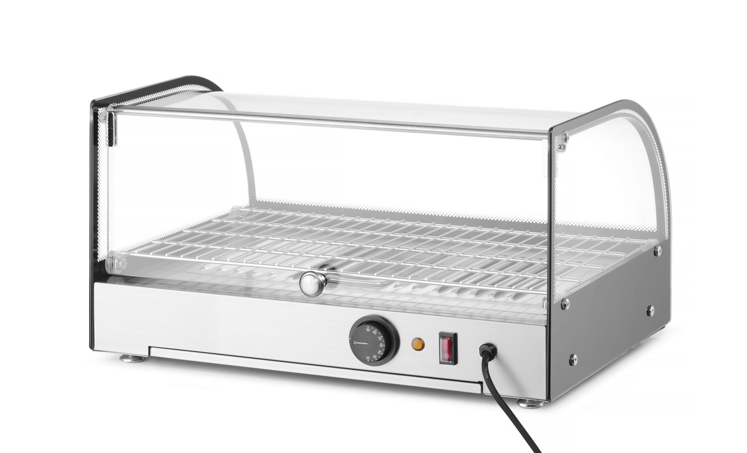 Vyhrievaný pultový displej, HENDI, jedno úrovňová, Čierna, 220-240V/800W, 554x376x(H)311mm 273982