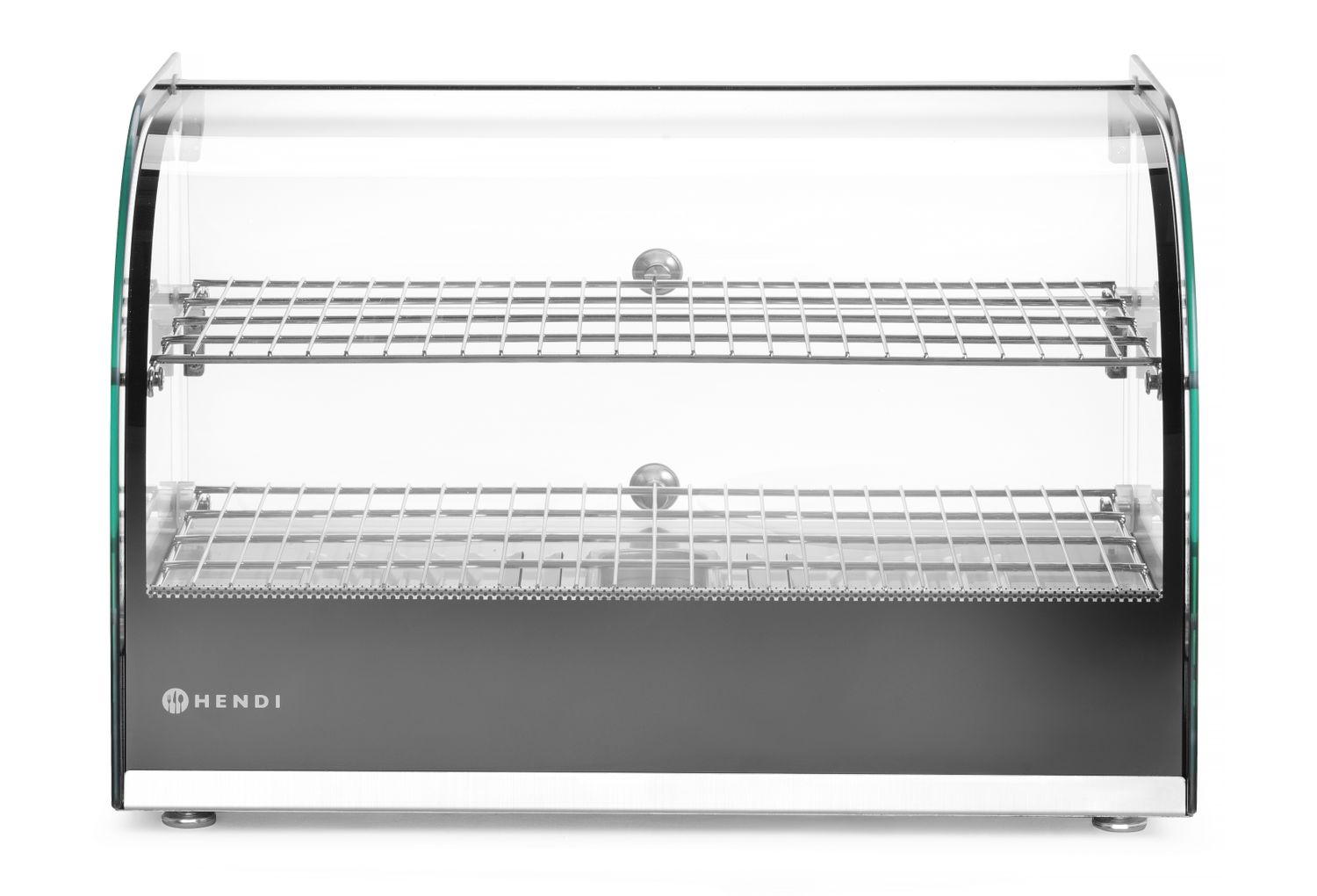 Nastaviteľná ohrevná vitrína, HENDI, dvoj úrovňová, Čierna, 220-240V/800W, 554x376x(H)376mm 273999