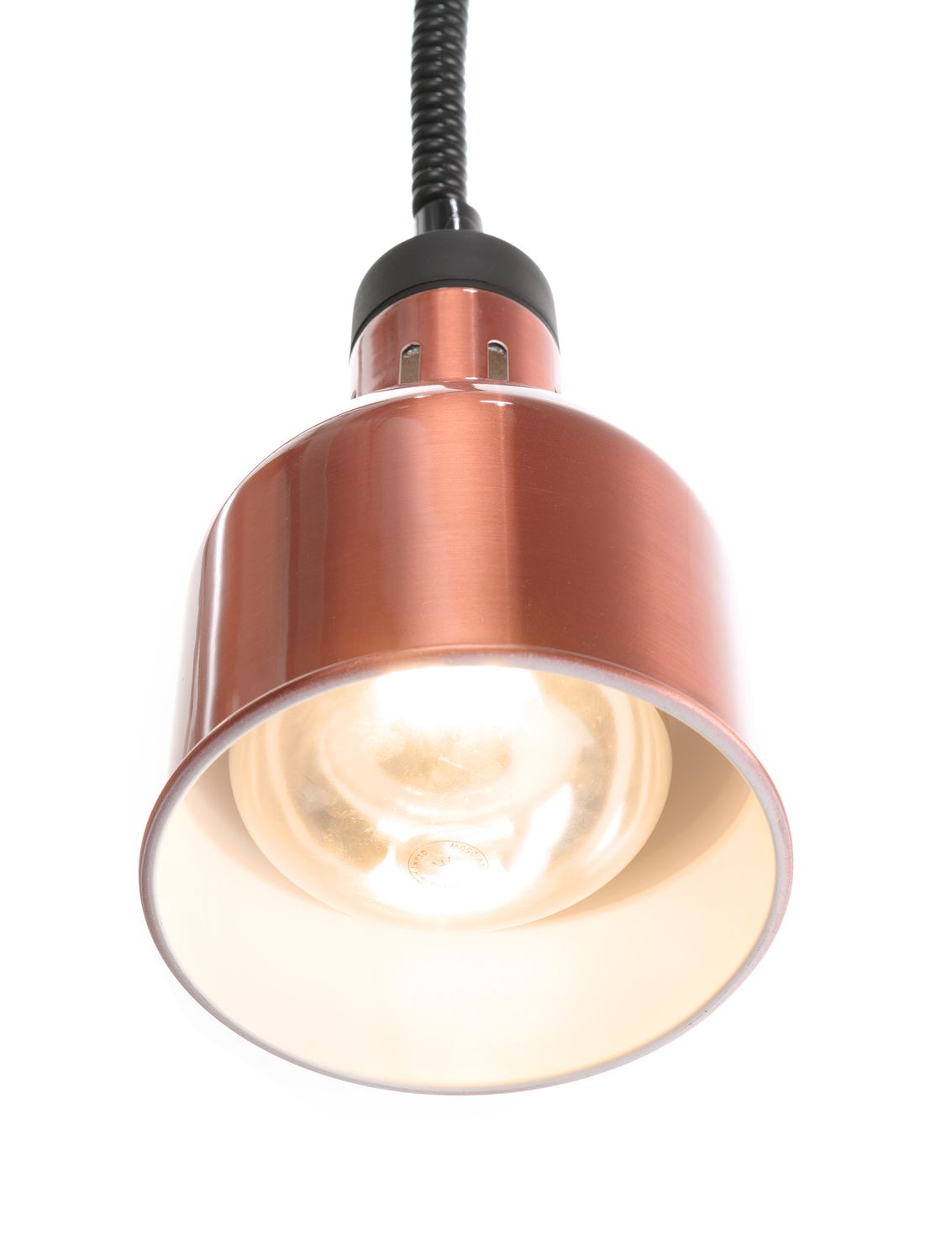 Lampa na ohrev jedál – závesná, valcová, HENDI, Medená, 230V/250W, ⌀175x(H)250mm