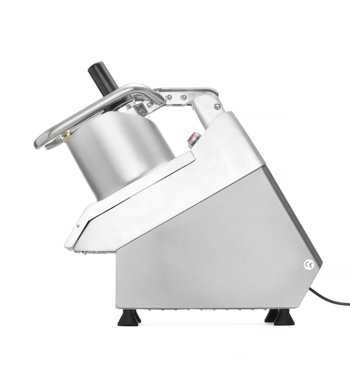 Elektrický krájač s veľkým vkladacím otvorom so súpravou 5 kotúčov, HENDI, 230V/750W, 574x250x(H)472mm vysokozáťažový 231852